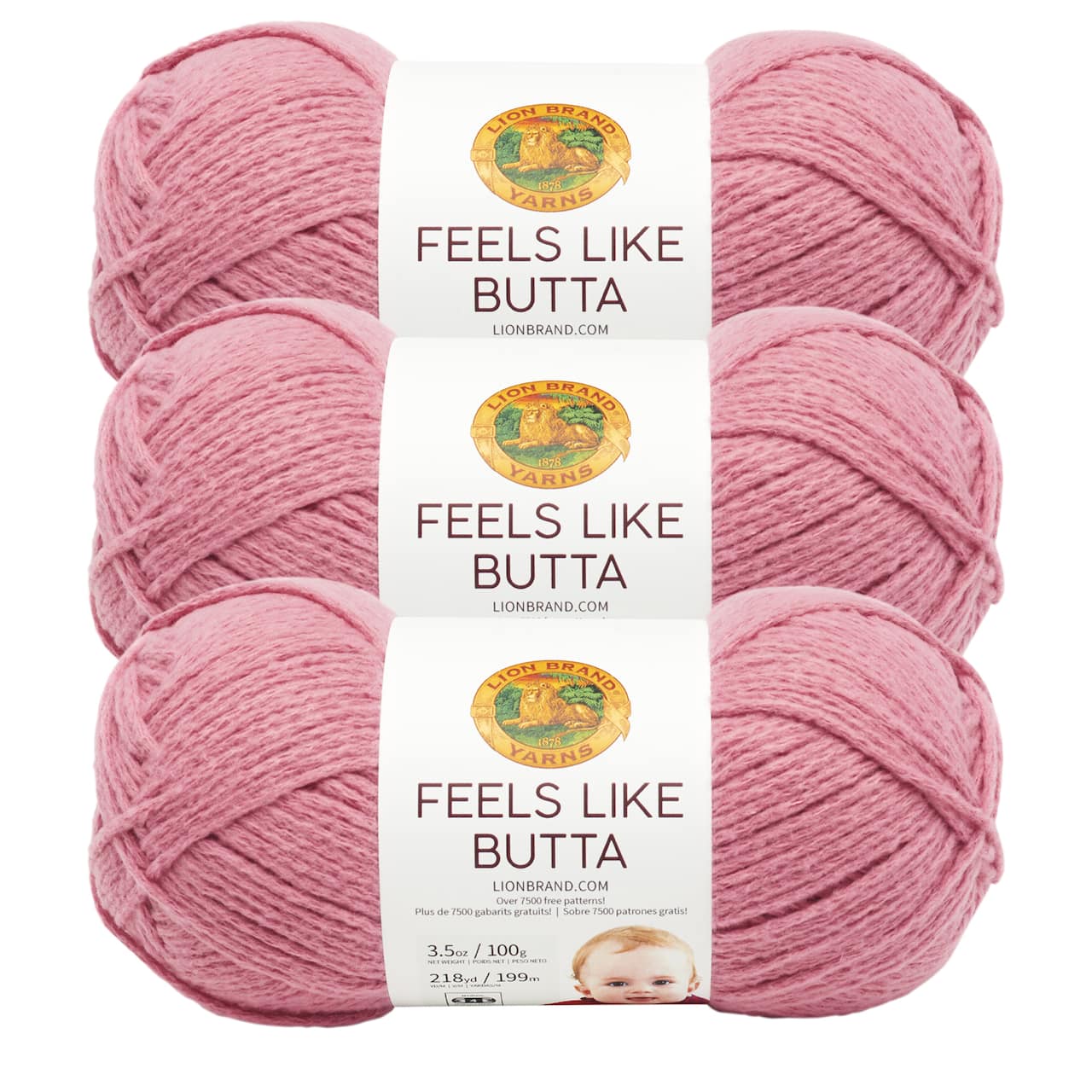 3 Pack Lion Brand® Feels Like Butta® Solid Yarn